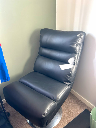 Comfy leather chair stool - comfy,