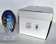 Juliana Objets D'Art Glass Paperweight Blue Jelly Fish Pattern 68931