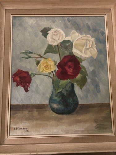 Vintage oil still life - still,