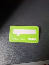 Asda Colleague Name Badge "Happy To Help" Uniform Brand New 2025
