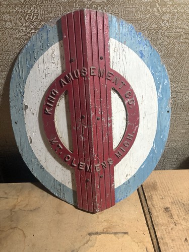 Vintage amusement park - amusement, sign