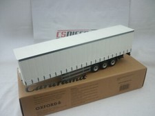 Cararama Modern Truck 1/50 Haulage Plain White Curtainside CR027