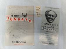 Theatre Programme Signed A