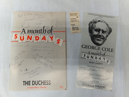 Theatre programme signed - signed, a