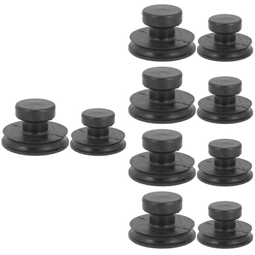 Durable black rubber bowl - black,