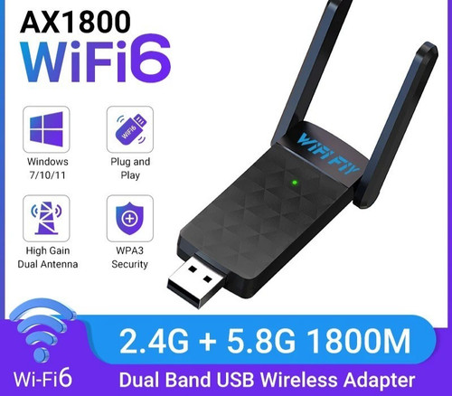 1800mbps usb wifi adapter - usb, dual