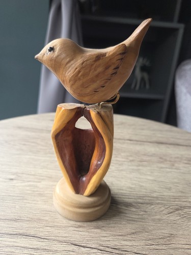 Vintage hand carved folk art - hand,