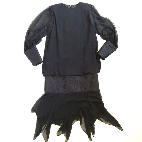 Vintage dress womens black - m/l,