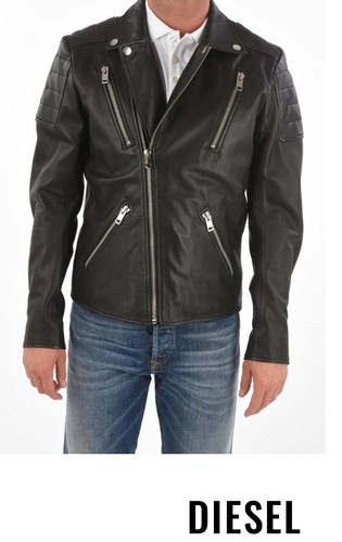 Diesel pusmir leather jacket - diesel,