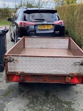 Used  trailer  6 x 4 Brenderup  old Ball hitch Colour Brown and checker plate 