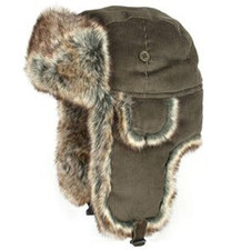 JACK PYKE Deep Olive Corduroy Trapper Hat Winter Thermal