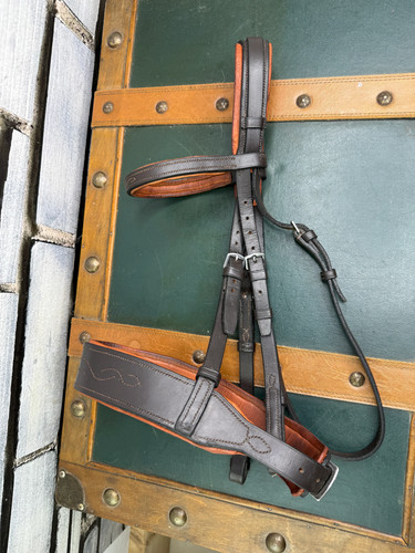 Stitched padded hunter snaffle - hunter,