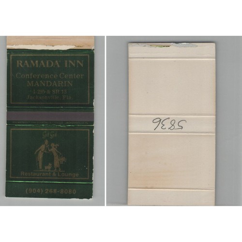 Matchbox cover ramada inn - cover,
