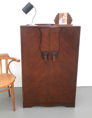 Art deco walnut - walnut, tallboy