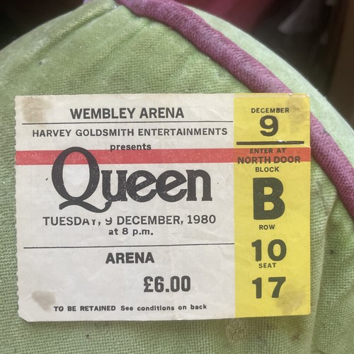 Queen ticket wembley arena - queen, 9