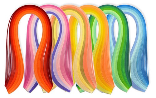 125 quilling paper strips in - ,