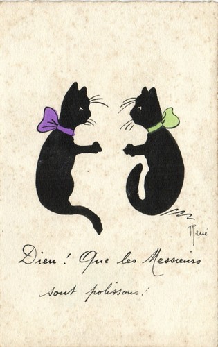 Cats artist signed rené - pc, cats,