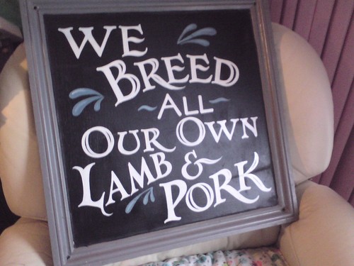 Large vintage display sign - large,