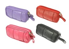 Black Red Purple Pink Leather