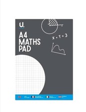 A4 MATHS PAD SQUARED  NOTEPAD