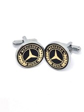 Mercedes Design Pair Cufflink for men with Gift pouch