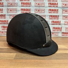 Just Togs Riding Hat Size 6 3/4 (55) Black Suede Vented