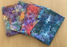 JOB LOT 1KG Bundle of Tie Dye Hippy Flower Power Fabric Neon Purple Pink Blue