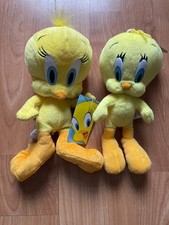 Looney Tunes Tweety Pie Plush Collectable Soft Toy x 2