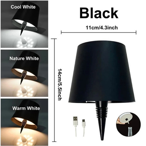 Wireless bottle table lamp - wireless,