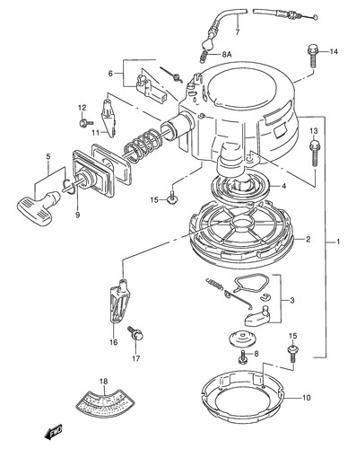 Suzuki genuine screw dt20 dt25 - suzuki,