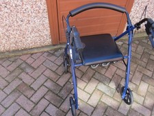 Rollator Mobility Walker with Seat and Hidden Bag Beneath