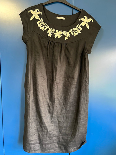 Marks spencer black linen - &,
