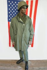 US Army Shell Parka M-1951 Lining Korea Vietnam Olive