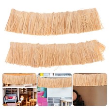 6 Pcs Miniature Straw Roof