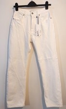 Zara White High Rise Straight