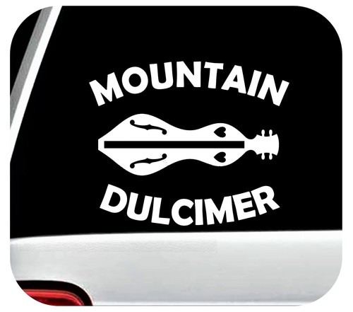 Dulcimer decal mountain - dulcimer,