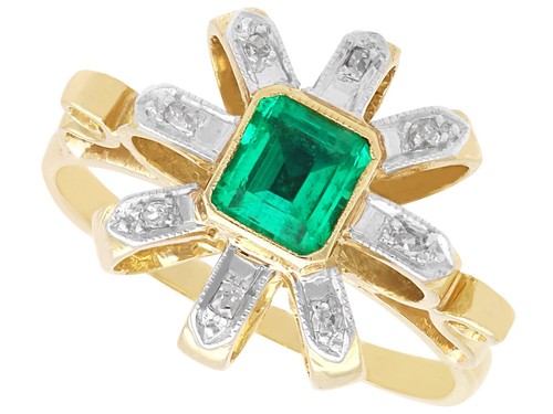 32ct emerald and diamond - 0.32ct,