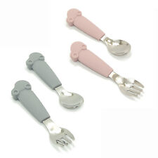 Baby Spoon and Fork Set Cutlery Set Stainless Steel Toddler Food Feeding Set
