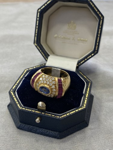 1970s vintage 18ct gold ruby - gold,