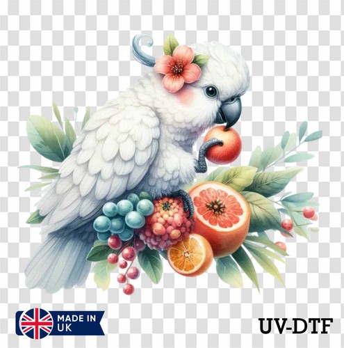White cockatoo dtf sticker - dtf,