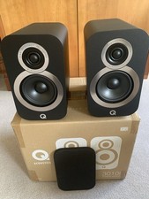 Q Acoustics 3010i Bookshelf Speakers Graphite Grey