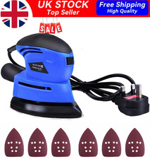 ✅130W Detail Sander Handheld Palm Mouse Sander Sanding Polishing Tool 6 Sheets✅