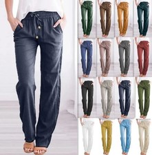 Women Cotton Linen Trousers