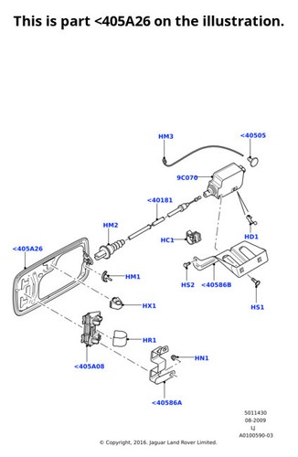 Land rover fuel tank filler - land,