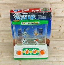 Vintage Tomy Double Player Water Games Football Handheld Table Top Game (Boxed)