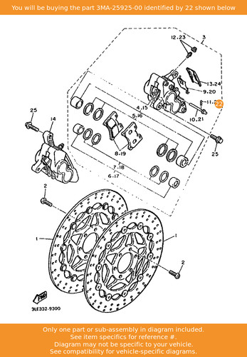 Yamaha clip 3ma - yamaha, 3ma-25925-00