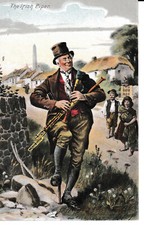 POSTCARD: THE IRISH PIPER