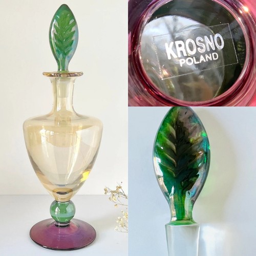 Vintage decanter krosno - 15”,