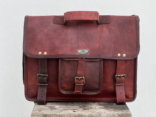 Vintage brown leather - 18",