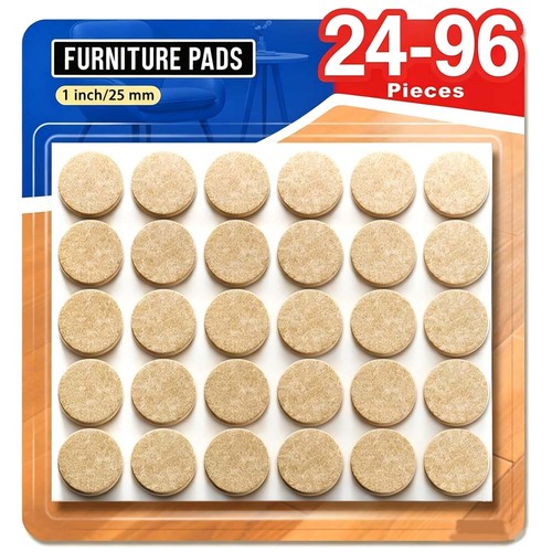 Felt pads 25mm round furniture